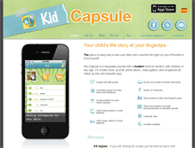 Tablet Screenshot of kidcapsuleapp.com
